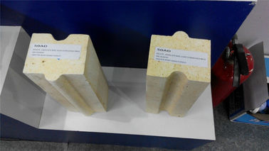 Ladrillos refractarios del molde de la mullita del ladrillo alúmina grande industrial de la conductividad termal del alto
