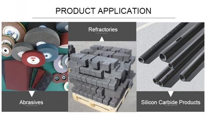 Polvo de Sic refractario de 99% de pureza Carborindón Grano de carburo de silicio Polvo abrasivo 2