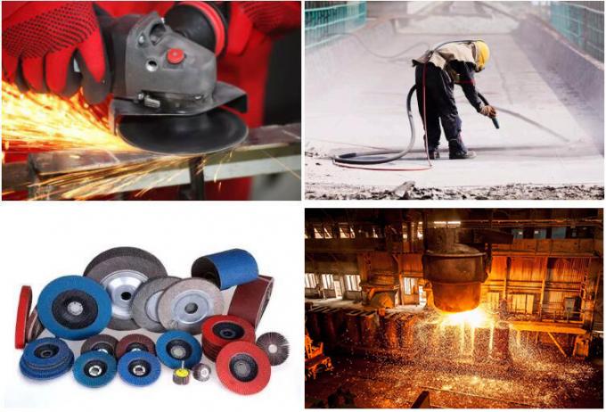 OEM Alta pureza 98,8 % Al2O3 Medios para la explosión de polvo de alumina fundida blanca para la industria refractaria de abrasivos 3