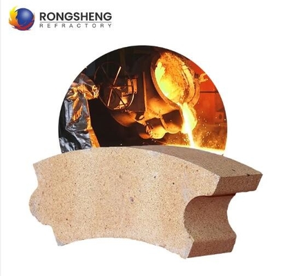 Resistencia a altas temperaturas Alta alumina ladrillos refractarios curvos Arco de fuego ladrillo de arcilla para horno de pizza y horno
