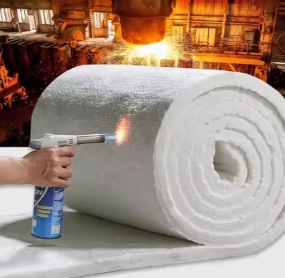 Materiales aislantes para hornos industriales de alta pureza de fibra cerámica de lana de aluminio y silicato