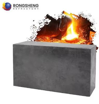 Carbón de alta pureza ladrillo anticorrosión aluminio magnesio ladrillo de carbono refractario ladrillos de carbono para cuchara de acero