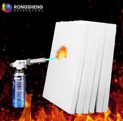 Planchas de Fibra de Mullita Policristalina de China 1600C 1800C Placa de Aislamiento para Revestimiento de Horno de Fibra Cerámica de Mullita
