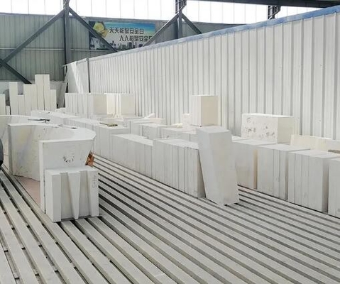 Horno industrial de ladrillo de fuego Zirconia Corindón ladrillos Azs ladrillos refractarios