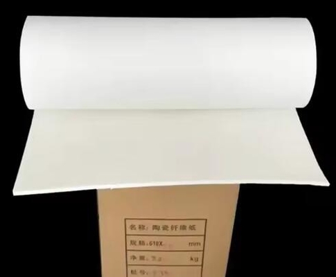0.3-15mm espesor de aluminio papel de fibra de silicato 1260 papel de fibra cerámica aislante térmico