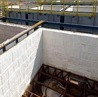 Modulos de fibra cerámica aislamiento térmico módulo de manta plegable de fibra cerámica
