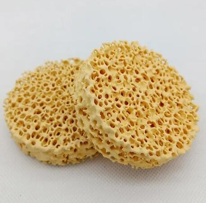 Filtro de espuma cerámica de alumina refractaria de alto porosidad Filtros cerámicos de circonio para fundición