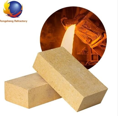 ladrillo refractario de forma personalizada 230x114x65mm tamaño estándar ladrillo de fuego para horno cerámico de alta temperatura