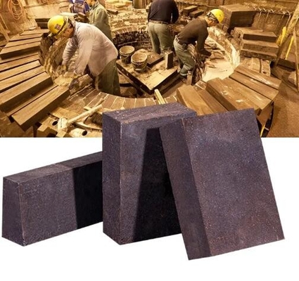 Magnesio fundido de reincorporación de ladrillo de cromo de alta temperatura fuego sinterizado ladrillos de cromo-magnesita para el horno de refinación