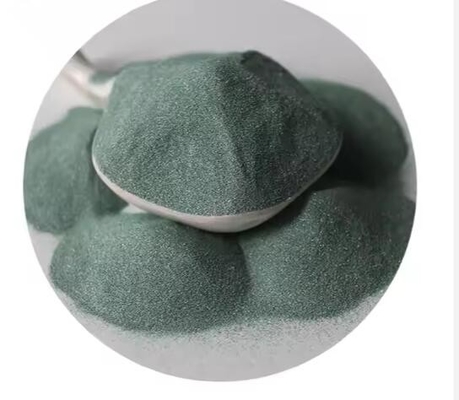 Polvo de silicio de alta pureza al 99% 16#~2000# Carburo de silicio verde refractario para abrasivos y chorro de arena