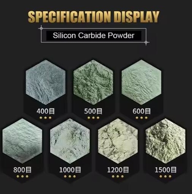 Polvo de silicio de alta pureza al 99% 16#~2000# Carburo de silicio verde refractario para abrasivos y chorro de arena
