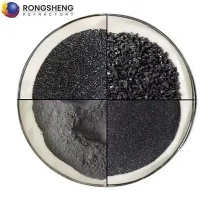 Polvo de carburo de silicio negro verde de alta pureza 98% 99% SIC Esmeralda de carbórundum
