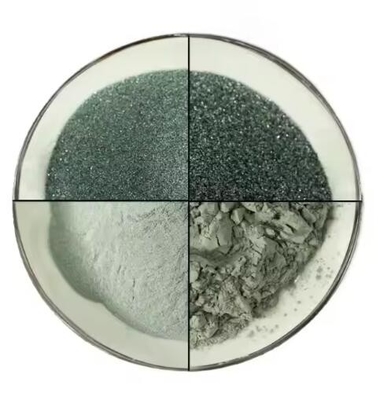 Polvo de carburo de silicio verde negro 98% de pureza SiC Grit Polvo fino para refractarios metalúrgicos