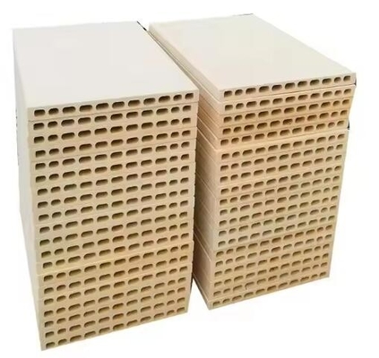 Muebles para hornos de vidrio Placa de cordierita mullite perforada con ranuras