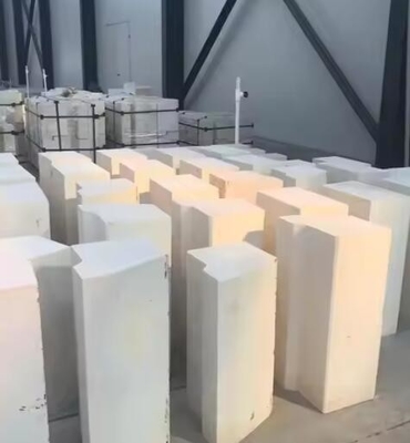 Resistencia al desgaste a altas temperaturas 95% Al2O3 refractario ladrillo de corindón blanco para hornos de arco eléctrico