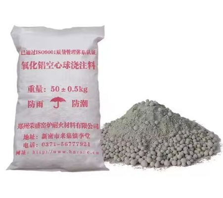 Fuego de alta temperatura de aluminio aislante fundible de peso ligero de aluminio burbuja refractaria fundible