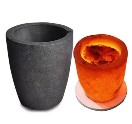 Horno de fusión por inducción Sic Saggar Carburo de silicio Grafite de crisol para fundir cobre Aluminio oro