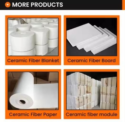 Blanco de fibra de cerámica de lana aislante a alta temperatura 1260c 50mm 25mm de espesor de silicato de aluminio con aguja