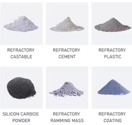 Castables de fibra de acero de aluminio Rongsheng de alta calidad resistentes a la abrasión Castables refractarios de fibra de acero para horno industrial