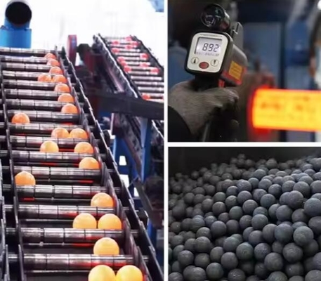 Medios de molienda de alta calidad Bolas de fundición 20 mm 60 mm 120 mm Bolas de acero cromado para cemento de potencia de molino de bolas