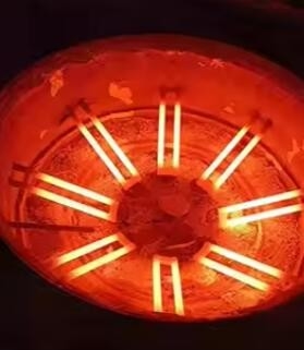 Alta temperatura 1400c 1500c Rodas de carburo de silicio Elementos de calefacción Sic Tubos eléctricos de calefacción para horno