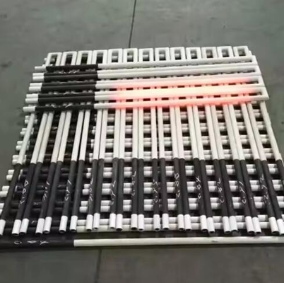 Alta temperatura 1400c 1500c Rodas de carburo de silicio Elementos de calefacción Sic Tubos eléctricos de calefacción para horno