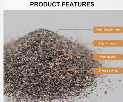 56-58% Al2o3 Refractario Andalusita Precio 0-1mm 1-3mm 200 malla Materias primas refractarias