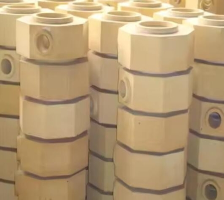 Cristales de fundición refractarios de alta resistencia de aluminio refractarios de boquilla porosa