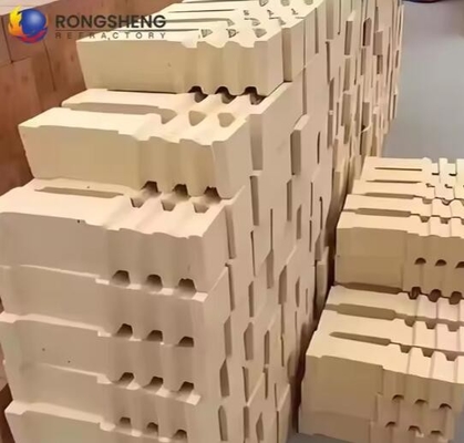 Horno industrial ladrillo de fuego suspendido excelente resistencia al choque térmico refractario de alta alumina ladrillos de anclaje para estufa caliente