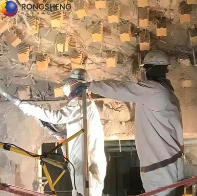 Horno industrial ladrillo de fuego suspendido excelente resistencia al choque térmico refractario de alta alumina ladrillos de anclaje para estufa caliente