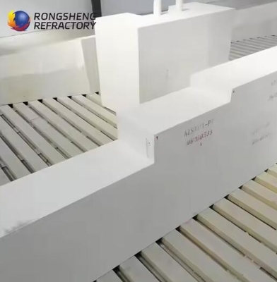 ladrillos fundidos a alta temperatura refractarios de zirconia ladrillo de corindón AZS-41, AZS-36, AZS-33 para horno de vidrio