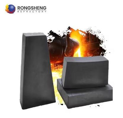 Carbón de alta pureza ladrillo anticorrosión aluminio magnesio ladrillo de carbono refractario ladrillos de carbono para cuchara de acero
