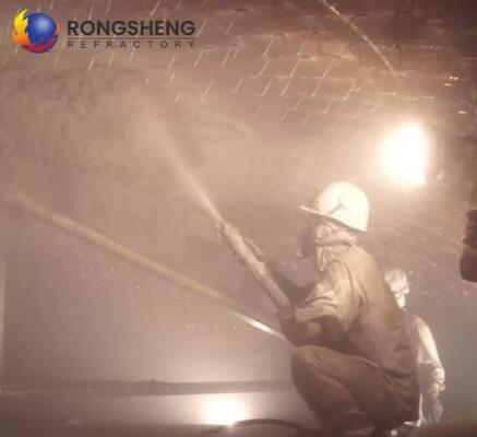 Materiales de proyección refractarios de revestimiento de cucharón con spray Tundish Coating Gunning Mix Reparación refractaria basada en magnesia para horno