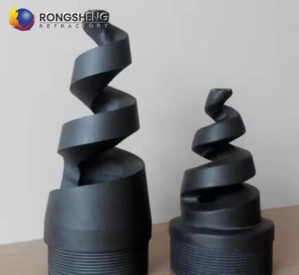 SIC refractario Boquilla de desulfuración cerámica de carburo de silicio Tubos espirales cerámicos de carburo de silicio Si3N4 Boquilla de gas de pulverización de nitruro de silicio