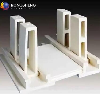 1450-2000C High Temperature Ceramic Kiln Shelf Cordierite Mullite Batts Round/Square Cordierite Tile Plates For Refractory