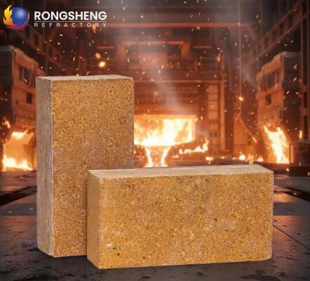 Ladrillo de Magnesio Refractario de Alta Temperatura, Excelente Resistencia a la Escoria, Ladrillos de Magnesia Sinterizada para Revestimiento de Hornos de Acero