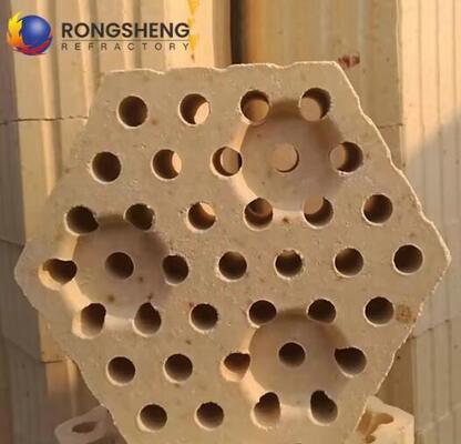 High Temperature Heat Storage Silica Brick Refractory Grid Brick High Purity Silica Checker Bricks For Hot Blast Stove