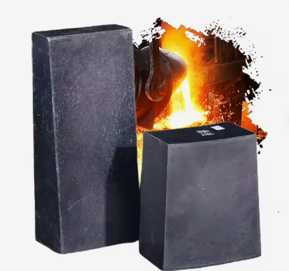 China Precio de fábrica ladrillo de magnesita de carbono de alta calidad horno de fusión de hierro almacenado ladrillos refractarios de magnesia de carbono