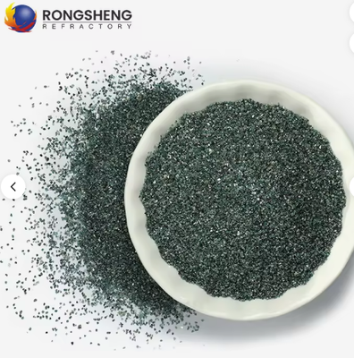 Grano abrasivo en polvo de carburo de silicio verde RONGSHENG de alta pureza 240# 360# F1200 cerámica refractaria 1900 de alta resistencia