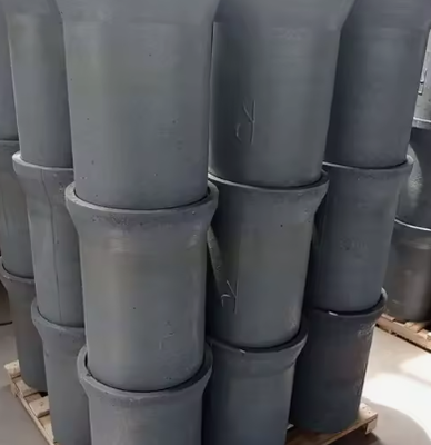 Suministro de fábrica Gran crisol Sic 50kg 350kg Pot de carburo de silicio Sagger Crisol de carburo de silicio para fundir hierro fundido