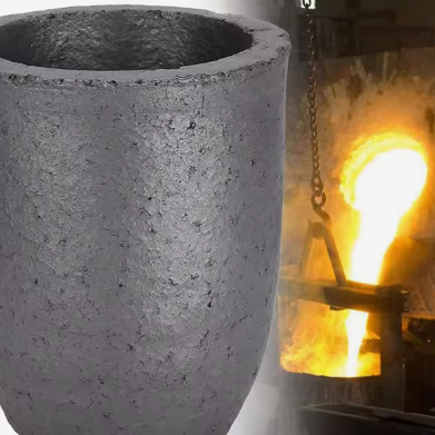 Suministro de fábrica Gran crisol Sic 50kg 350kg Pot de carburo de silicio Sagger Crisol de carburo de silicio para fundir hierro fundido