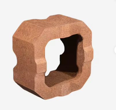 Rongsheng ladrillos de magnesio de alta temperatura 92 95 MGO ladrillos de magnesita almacenamiento de calor refractario ladrillo de magnesia 230x114x65mm