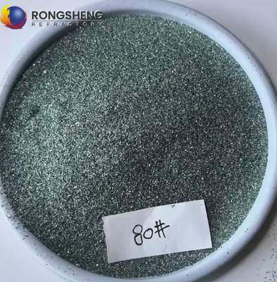 Suministrador chino Carburo de silicio verde Jis 80 3000 Grit Sic Abrasivo Carborindón Esmeralda Polvo fino para el pulido, semiconductor