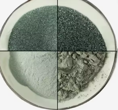 Suministrador chino Carburo de silicio verde Jis 80 3000 Grit Sic Abrasivo Carborindón Esmeralda Polvo fino para el pulido, semiconductor