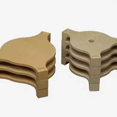 Rongsheng Refractario de alta temperatura Cordierit Mullite Batts Muebles de horno cerámico Cordierite Tabla de horno Estantes de soporte
