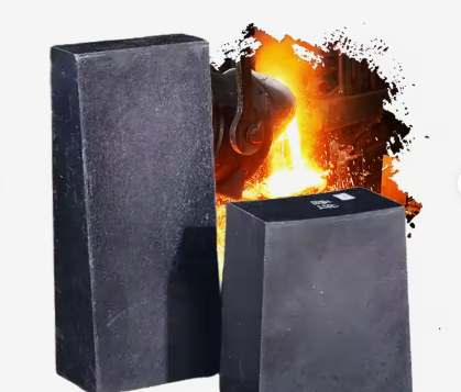 Rongsheng refractario Magnesia carbono ladrillo de alta temperatura 1800 ° C Magnesio ladrillos de carbono para el Eaf y convertidor