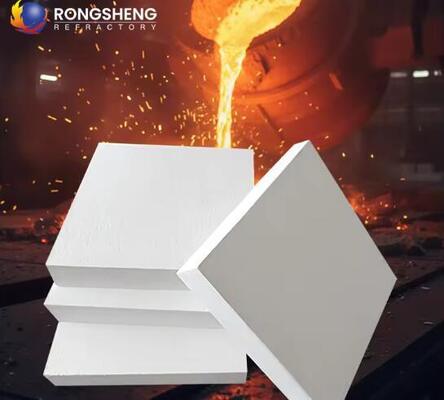Tabla resistente al calor de silicato de aluminio de revestimiento de horno 20 mm 50 mm 1260 1430 grados Tablas aislantes de fibra cerámica inorgánica